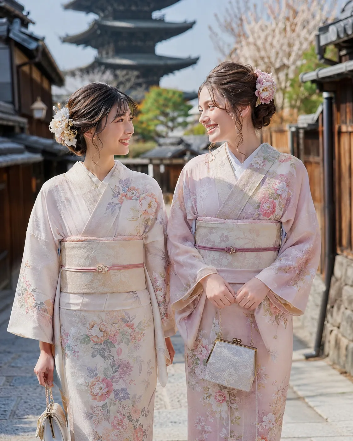 ペアプラン 女性用着物レンタル＋ヘアセット